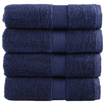 Gastendoekjes SOLUND 4 st 600 g/m&sup2; 30x50 cm marineblauw 1