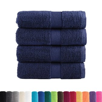 Gastendoekjes SOLUND 4 st 600 g/m&sup2; 30x50 cm marineblauw 2