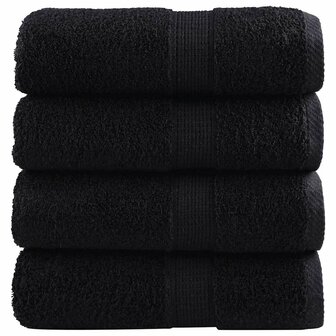 Gastendoekjes SOLUND 4 st 600 g/m&sup2; 30x50 cm zwart 1