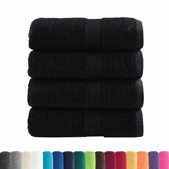 Gastendoekjes SOLUND 4 st 600 g/m&sup2; 30x50 cm zwart 2