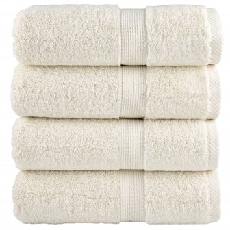 Gastendoekjes SOLUND 4 st 600 g/m&sup2; 30x50 cm cr&egrave;mekleurig 1