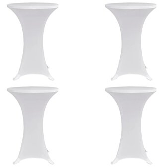 Statafelhoes 4 st stretch &Oslash;60 cm wit 1