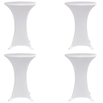 Statafelhoes 4 st stretch &Oslash;70 cm wit 1