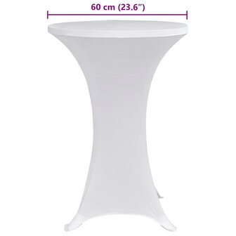 Statafelhoes 4 st stretch &Oslash;70 cm wit 6