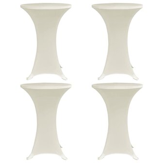 Statafelhoes 4 st stretch &Oslash;60 cm cr&egrave;me 1