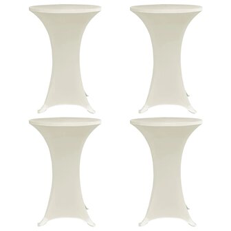 Statafelhoes 4 st stretch &Oslash;80 cm cr&egrave;me 1