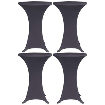 Tafelhoes stretch 4 st 80 cm antraciet 1