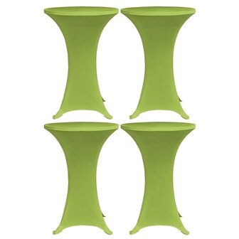 Tafelhoes stretch 4 st 70 cm groen 1