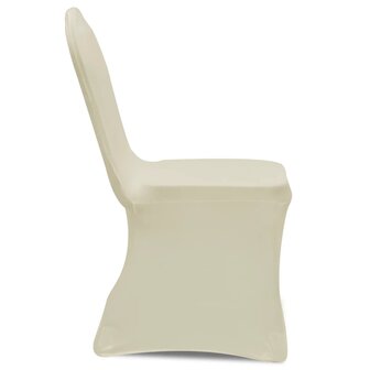 Stoelhoezen  stretch 18 st cr&egrave;me 4