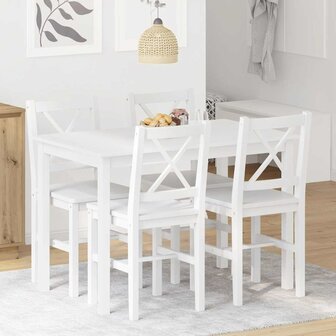5-delige Eethoek wit   1