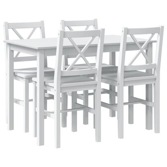 5-delige Eethoek wit   2