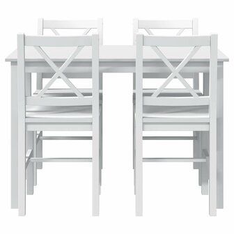 5-delige Eethoek wit   5