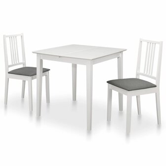 3-delige Eethoek MDF wit 1