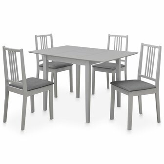 5-delige Eethoek MDF grijs 1