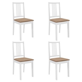 5-delige Eethoek MDF wit 5