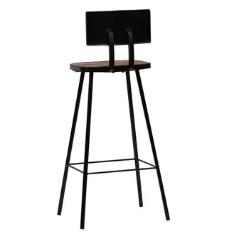 3-delige Barset massief gerecycled hout 11