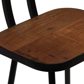 3-delige Barset massief gerecycled hout 12