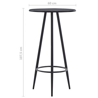 3-delige Barset kunststof zwart 11