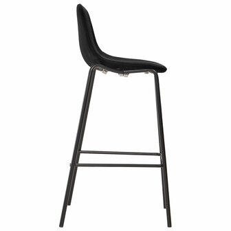 5-delige Barset stof zwart 5