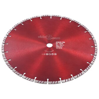 Diamantzaagblad met turbo 350 mm staal 2