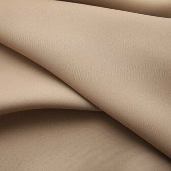 Gordijnen verduisterend met haken 2 st 140x245 cm taupe 3