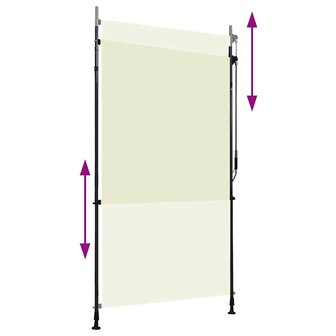 Rolgordijn voor buiten 120x270 cm cr&egrave;me 3