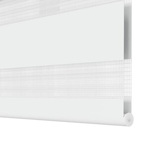Duo Rolgordijn 50x100 cm stofbreedte 46,7 cm wit 10
