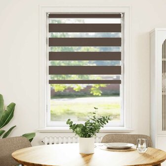 Duo Rolgordijn 50x100 cm stofbreedte 46,7 cm koffiebruin 1