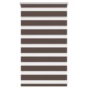 Duo Rolgordijn 50x100 cm stofbreedte 46,7 cm koffiebruin 2