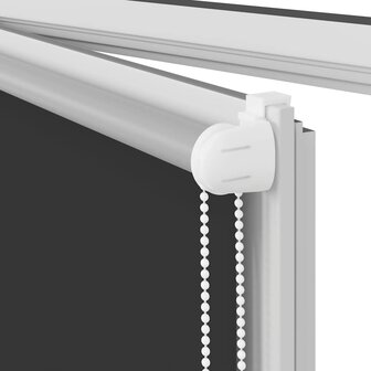 Rolgordijn verduisterend 40x100 cm stofbreedte 40 cm zwart 12