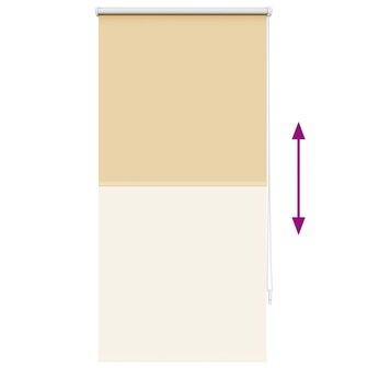 Rolgordijn verduisterend 60x120 cm stofbreedte 60 cm beige 9