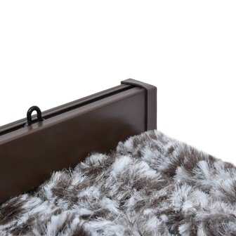 Vliegengordijn 56x185 cm chenille bruin en beige 4