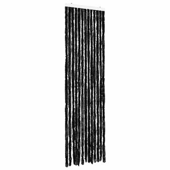 Vliegengordijn 56x185 cm chenille antraciet 2