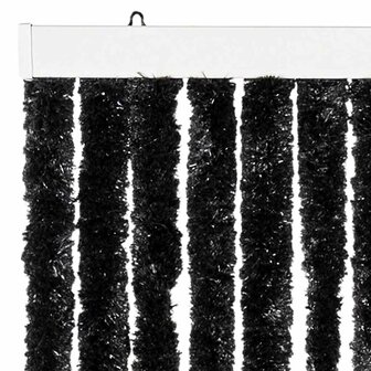 Vliegengordijn 56x185 cm chenille antraciet 4