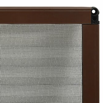 Raamhor pliss&eacute; 80x160 cm aluminium bruin 6