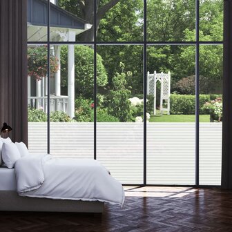 Raamfolie strepenpatroon mat 0,9x10 m PVC 6