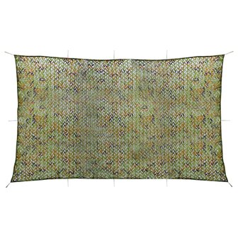 Camouflagenet met opbergtas 2x8 m groen 1