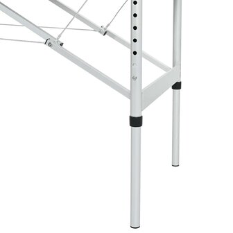 Massagetafel met 4 zones inklapbaar aluminum frame zwart 6