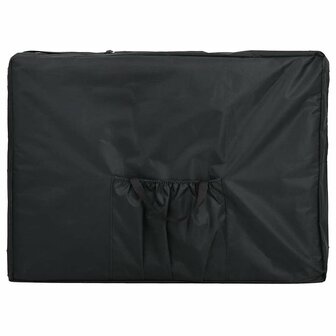 Massagetafel inklapbaar met aluminium frame (vier delen / cr&egrave;mewit) 3