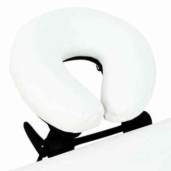 Massagetafel inklapbaar met aluminium frame (vier delen / cr&egrave;mewit) 5