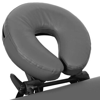 Massagetafel met 4 zones 186x68 cm aluminium frame antraciet 5