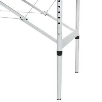 Massagetafel met 4 zones 186x68 cm aluminium frame antraciet 6