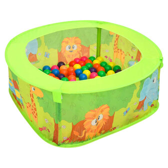 Ballenbak voor kinderen met 300 ballen 75x75x32 cm 1