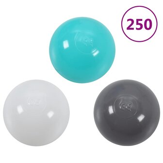 Ballenbak voor kinderen met 300 ballen 75x75x32 cm 5