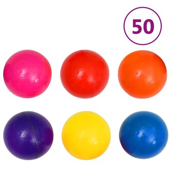 Ballenbak voor kinderen met 300 ballen 75x75x32 cm 7