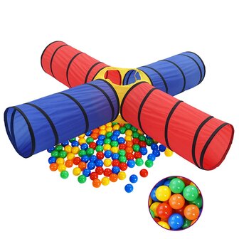 Kinderspeeltunnel met 250 ballen meerkleurig 1