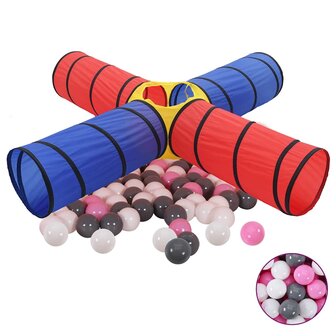 Kinderspeeltunnel met 250 ballen meerkleurig 1