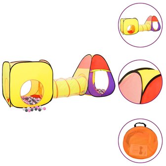 Kinderspeeltent met 250 ballen 255x80x100 cm meerkleurig 1