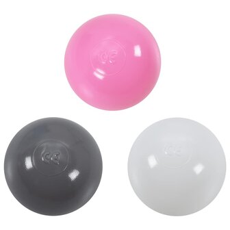 Kinderspeeltent met 250 ballen 301x120x128 cm roze 10