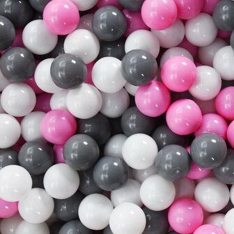 Kinderspeeltent met 250 ballen 301x120x128 cm roze 11